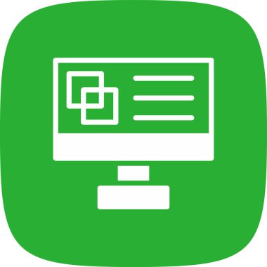 Bilgisayarın vektör illüstrasyon simgesi