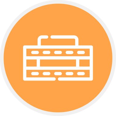 Lied Strobe Satır Çemberi Basit Simge, Vektör Resimleri