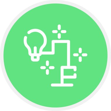 Konsept Satır Çemberi Basit Simge, Vektör Resimleri