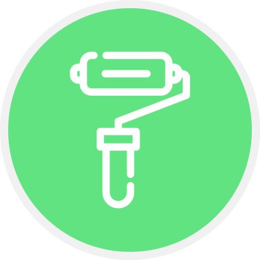 Boya Çizgisi Çemberi Basit Simge, Vektör Resimleri