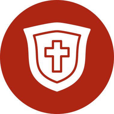 kalkan ikon vektör illüstrasyonu.