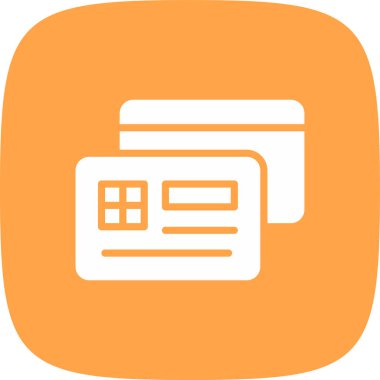 kredi kartı basit simgesi, vektör çizim