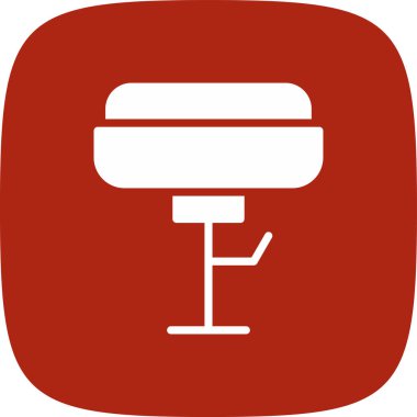 dışkı basit simgesi, vektör çizim