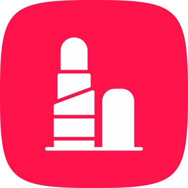 Ruj Basit Simgesi, Vektör İllüstrasyonu