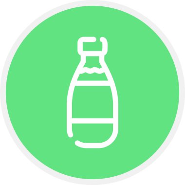 Süt Hattı Çemberi Basit Simge, Vektör Resimleri