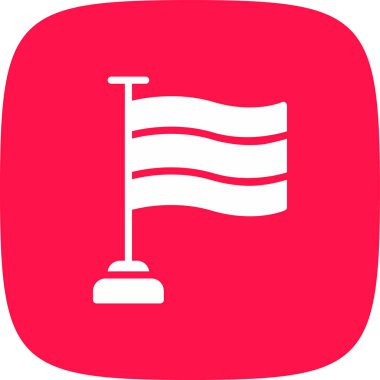 bayrak basit simgesi, vektör çizim