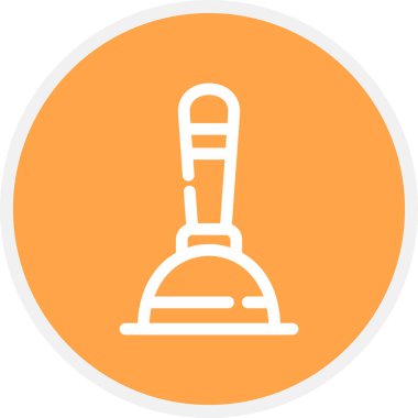 Pompa Çizgisi Çemberi Basit Simge, Vektör Resimleri