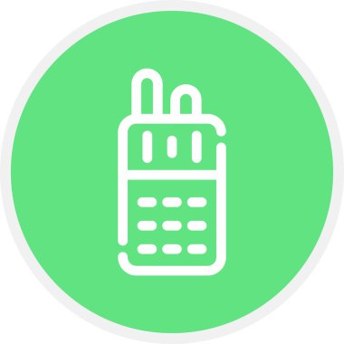 Telsiz Hattı Çemberi Basit Simge, Vektör Resimleri