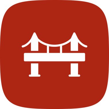 Güzel Köprü Kabartma Vektörü Simgesi