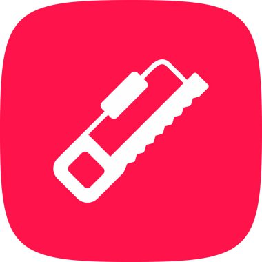 Hack Testere Basit Simgesi, Vektör İllüstrasyonu