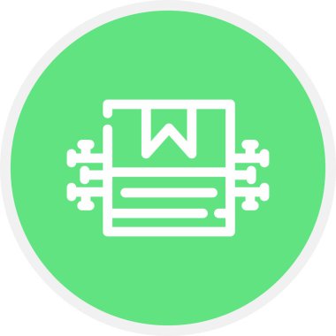 Ürün Hattı Çemberi Basit Simge, Vektör İllüstrasyonu