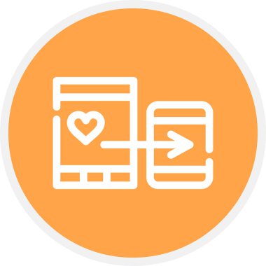 Sosyal Kanıt Satırı Çemberi Basit Simge, Vektör İllüstrasyonu