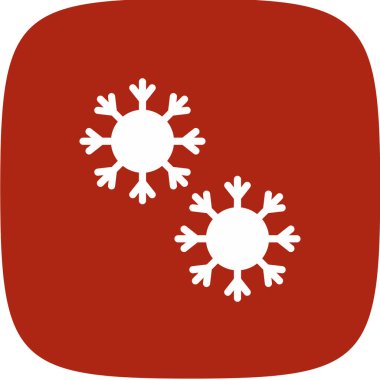 Kar tanesi basit simgesi, vektör çizim