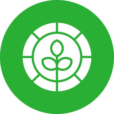 Bitki. Web simgesi basit illüstrasyon