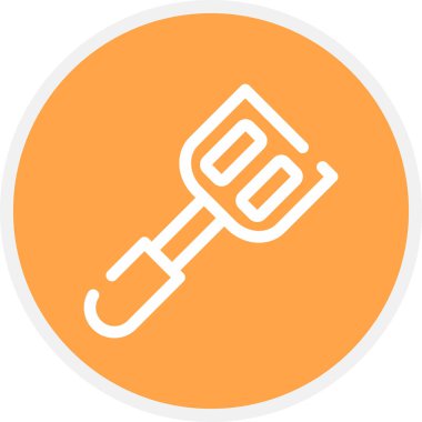 Turner Satır Çemberi Basit Simge, Vektör İllüstrasyonu