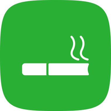 Sigara basit simgesi, vektör çizim
