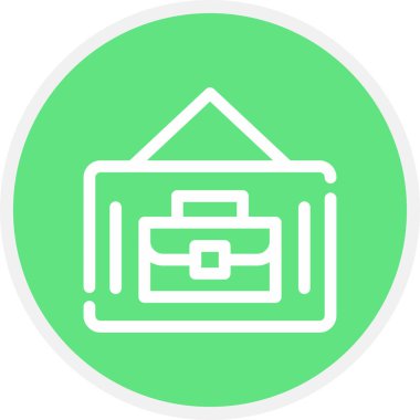 Satır Çemberi Kiralama Basit Simgesi, Vektör İllüstrasyonu