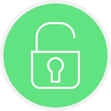 Satır Çemberi Basit Simgesi, Vektör Resmini Aç