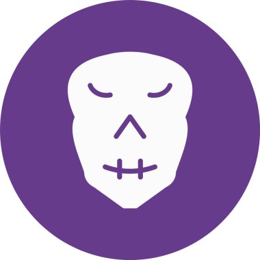 Kafatası. Web simgesi basit illüstrasyon