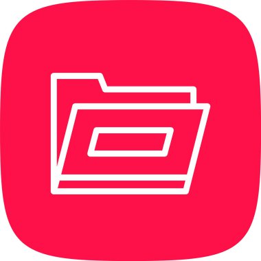 Dizin Satırı Yuvarlak Köşesi Basit Simge, Vektör Resimleri