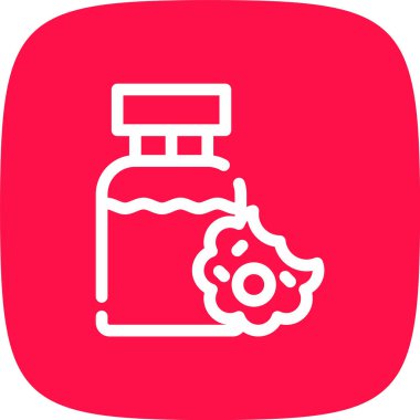 Bir şişe simgesinin vektör illüstrasyonu