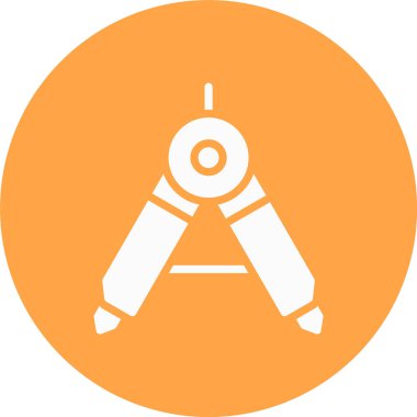 Bir pusula simgesinin vektör illüstrasyonu