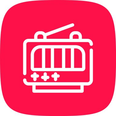 Benzersiz radyo sistemi vektör simgesi