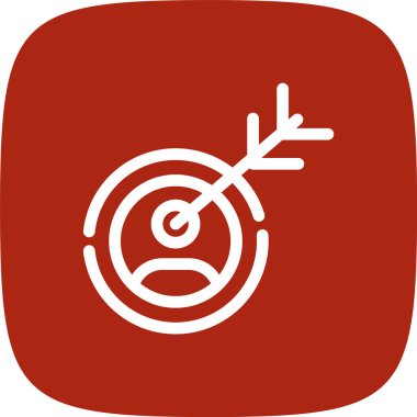 Hedef simgenin vektör illüstrasyonu