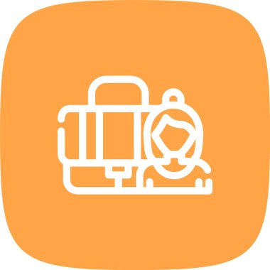 Tren simgesinin vektör illüstrasyonu