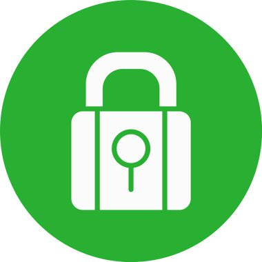 Kilit. Web simgesi basit illüstrasyon