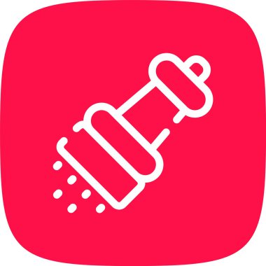 Biber Çizgisi Yuvarlak Köşesi Basit Simge, Vektör İllüstrasyonu