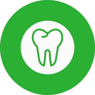 diş ağı simgesi, vektör illüstrasyonu