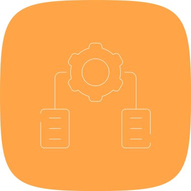 Yazılım Tanımlı Ağ Çizgisi Yuvarlak Köşeli Basit Simge, Vektör Resimleri