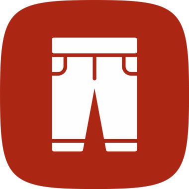 Pantolon. Web simgesi basit illüstrasyon