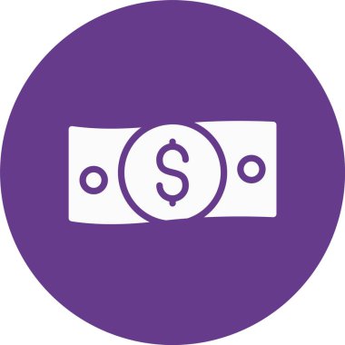 Para için. Web simgesi basit illüstrasyon