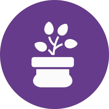 Çiçek simgesinin vektör illüstrasyonu