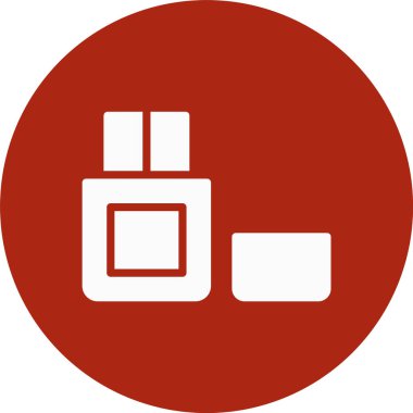 Bir kutu simgesinin vektör illüstrasyonu