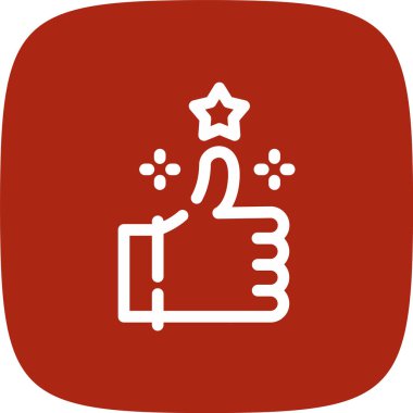 Bir yıldız simgesinin vektör illüstrasyonu