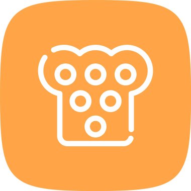 Gıda ve içecek Web ikonu vektör illüstrasyonu