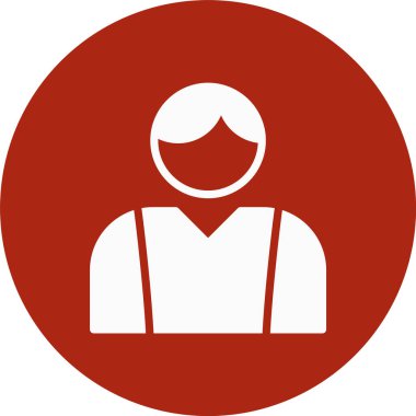 kadın simge vektör illüstrasyonu