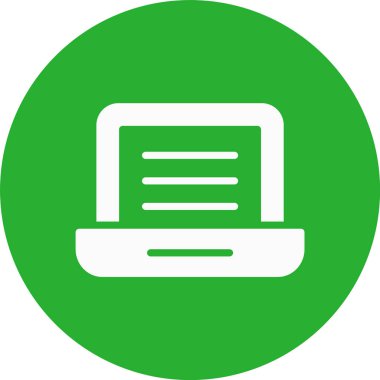 Bilgisayar. Web simgesi basit illüstrasyon