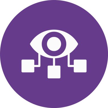 Göz simgesi, vektör illüstrasyonu