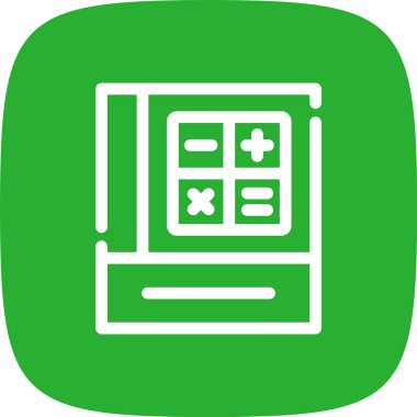 Soyut arkaplanda hesaplayıcı simgesi izole edildi