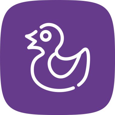 Kuş simgesinin vektör illüstrasyonu