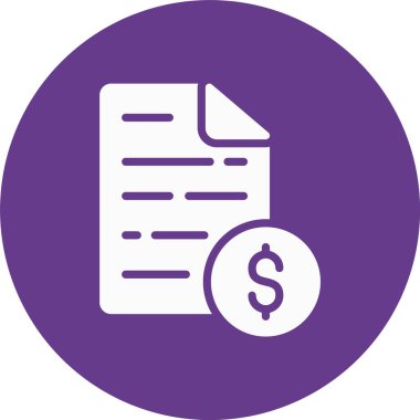 Belge. Web simgesi basit illüstrasyon