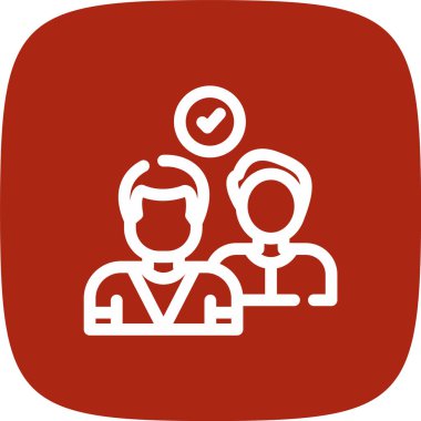 İnsanların vektör simgesi, düz tasarım resimleme