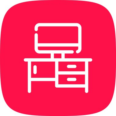 Mobilya modern simgesinin vektör illüstrasyonu