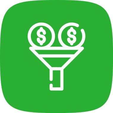 Dolar işareti simgesi, vektör çizimi