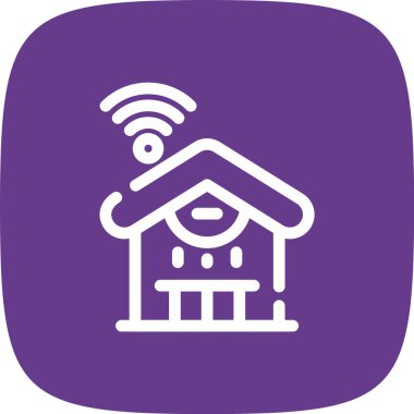 Kızılötesi Sensör Hattı Köşe Dönüşü Basit Simge, Vektör Resimleri