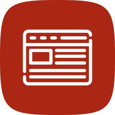 Tarayıcı pencere simgesi soyut arkaplanda izole edildi